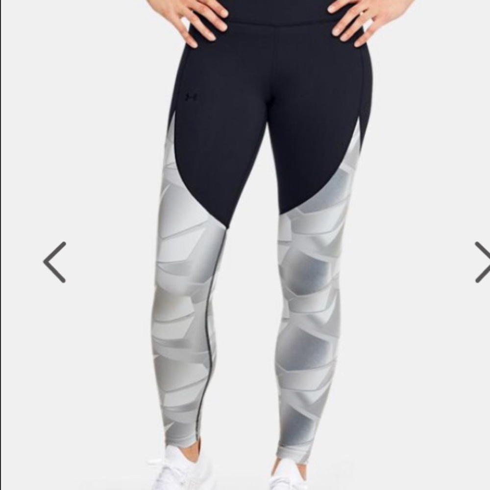 Under Armour Black and Gray Women's Leggings